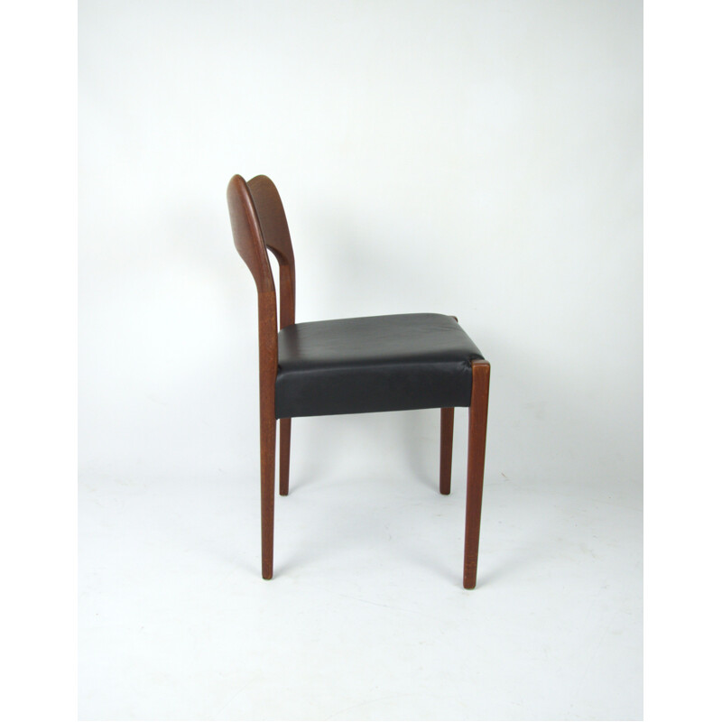 Set of 2 vintage teak chairs by Arne Hovmand Olsen for Mogens Kold, 1960