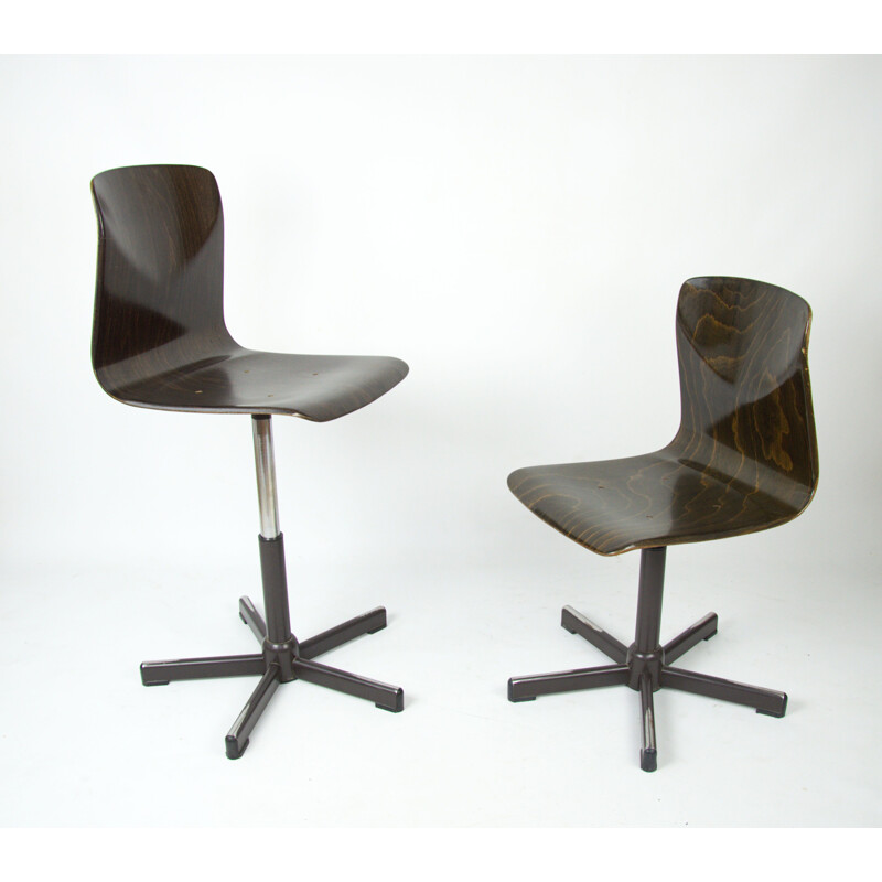 Silla de escritorio ajustable vintage de Adam Stegner para Flototto, 1960