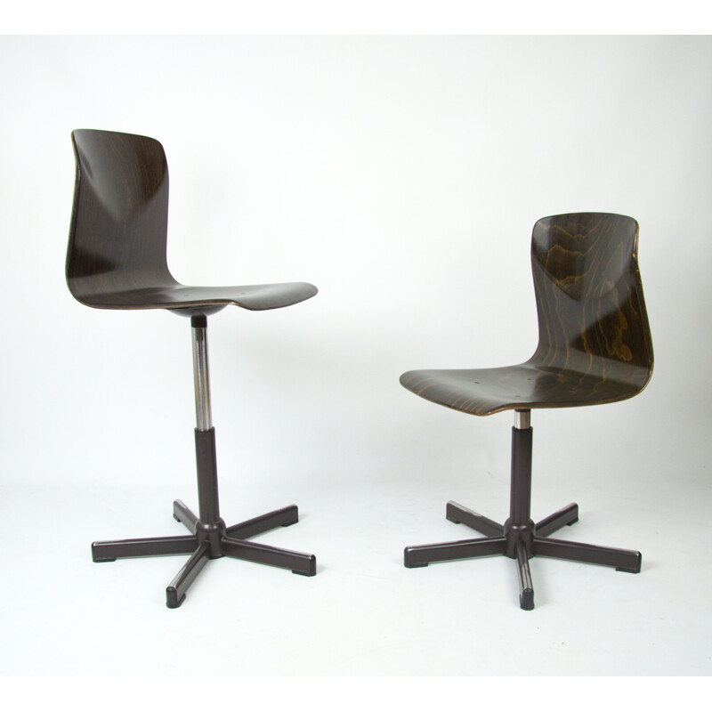 Silla de escritorio ajustable vintage de Adam Stegner para Flototto, 1960