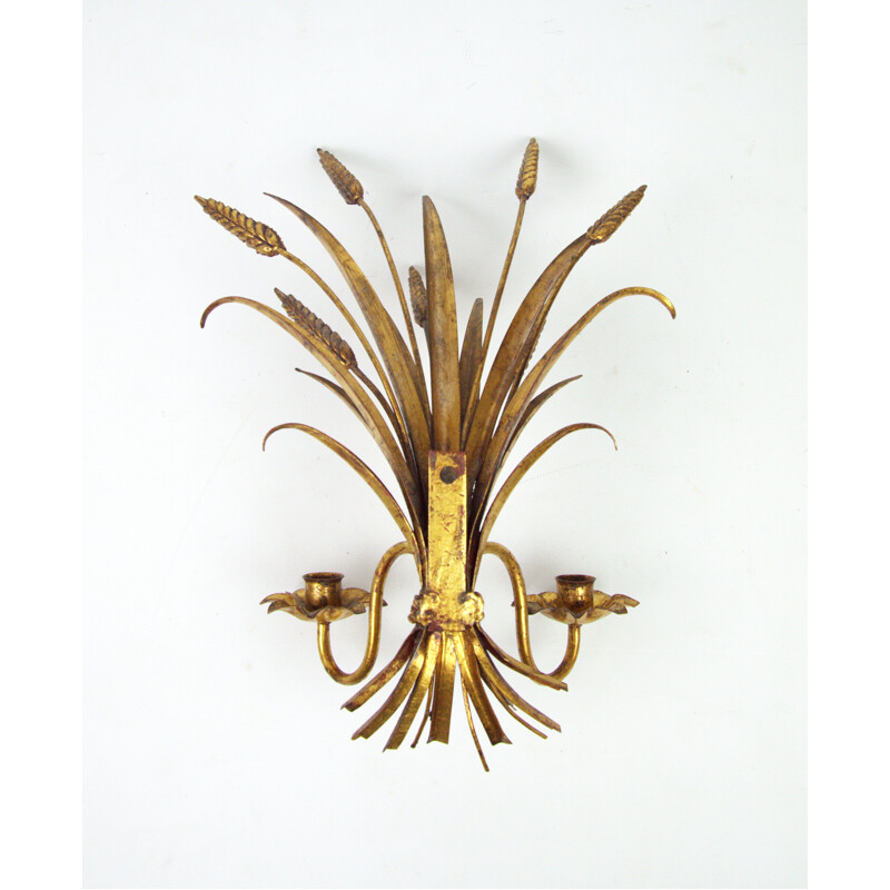 Vintage brass candleholder, 1960s