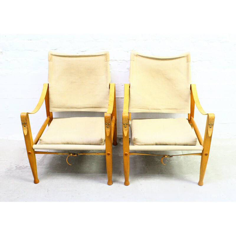  Pair of vintage armchairs by Kaare KLint for Carl Hansen & Son