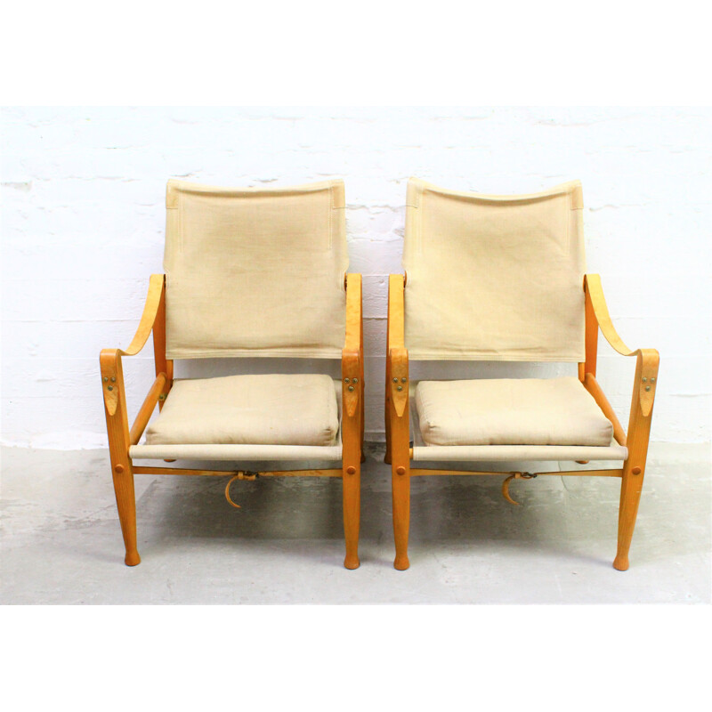  Pair of vintage armchairs by Kaare KLint for Carl Hansen & Son