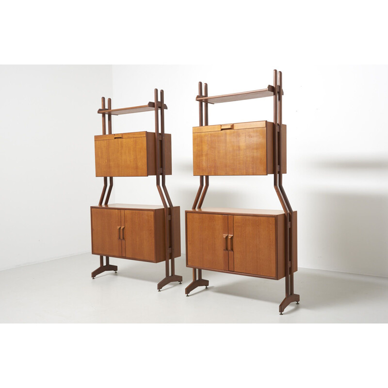 Vintage pair of shelving units, 1960s