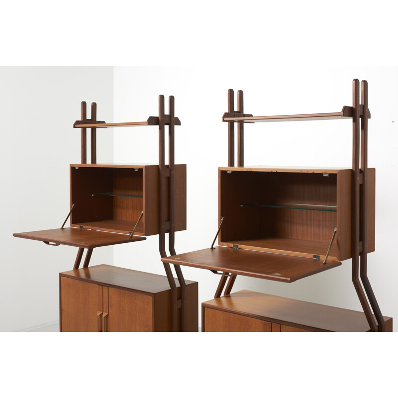 Vintage pair of shelving units, 1960s