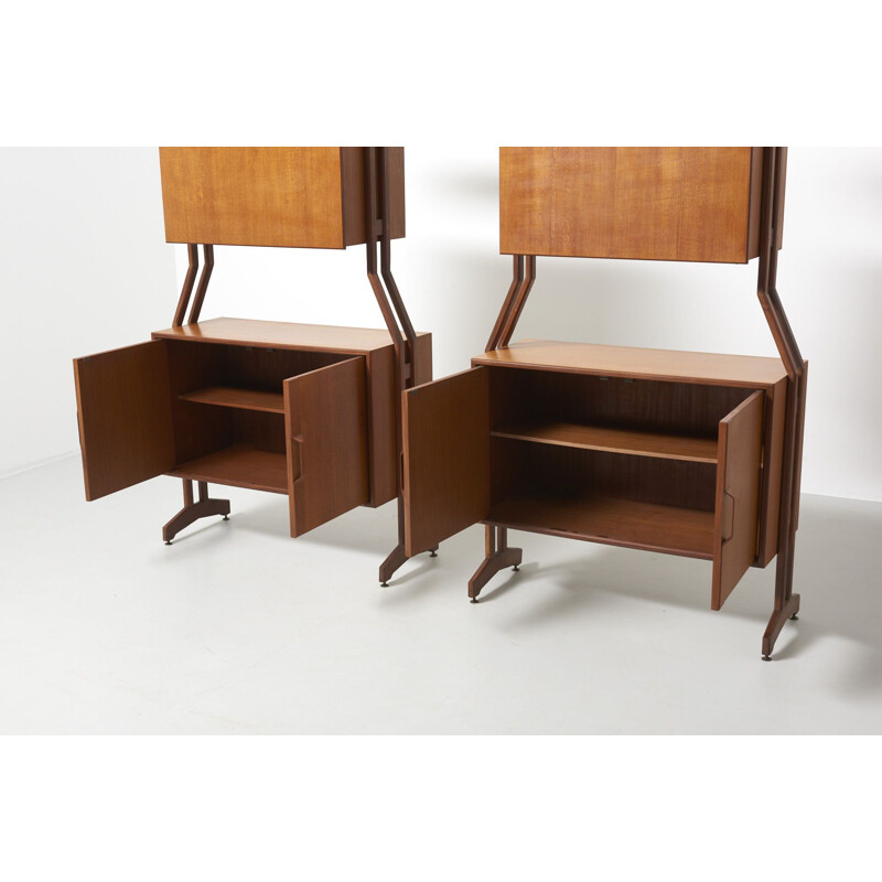 Vintage pair of shelving units, 1960s