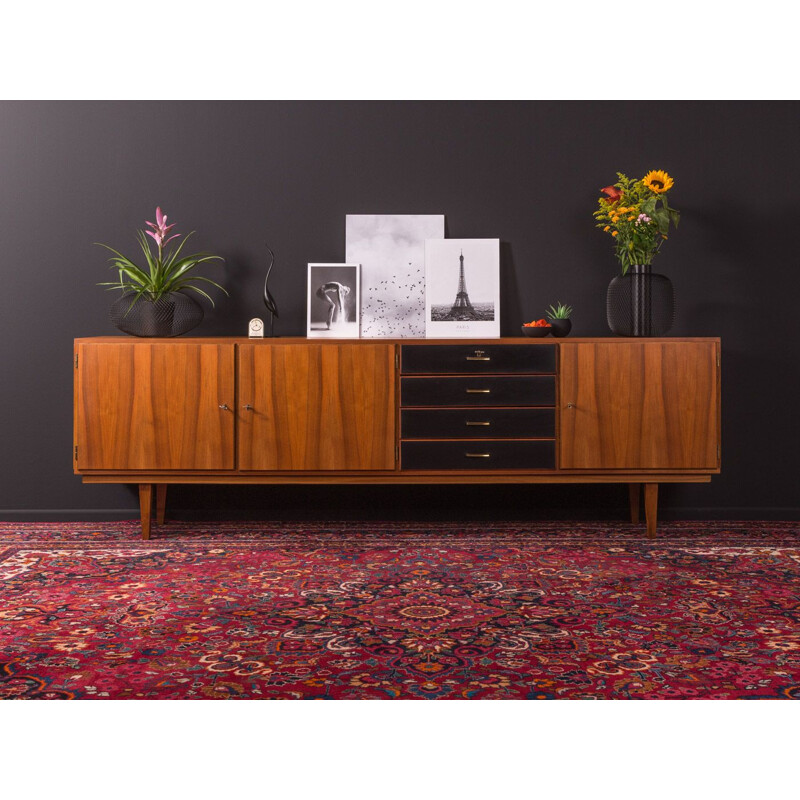 Vintage walnut sideboard from the 1960s