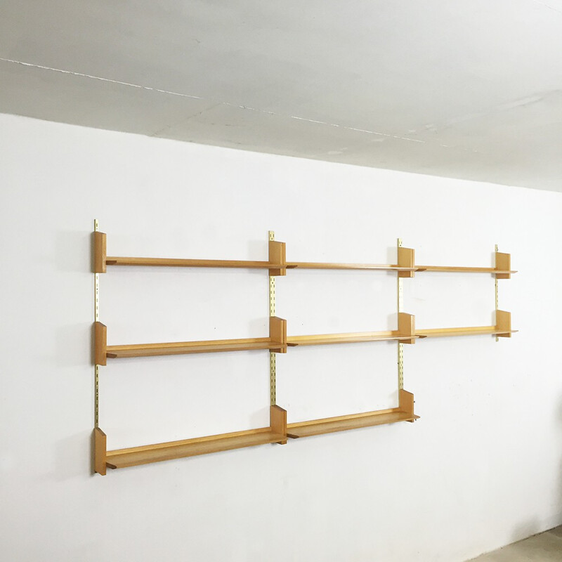 WK Mobel WK192 shelving system in elm, Dieter REINHOLD - 1960s