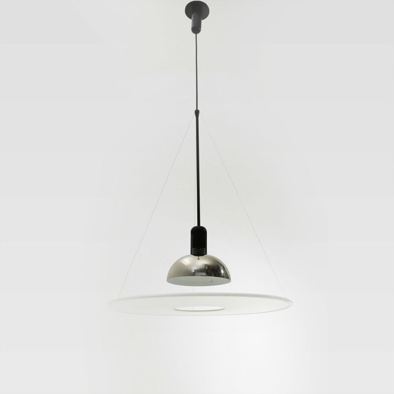 Vintage "Frisbi" hanging lamp by Achille Castiglioni for Flos, 1970s