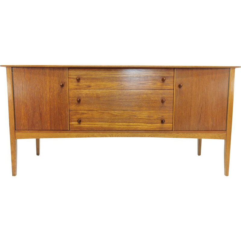 Teak & Oak vintage sideboard, 1970s