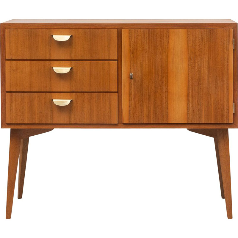 Vintage chest of drawers in walnut from WK, Germany 1950