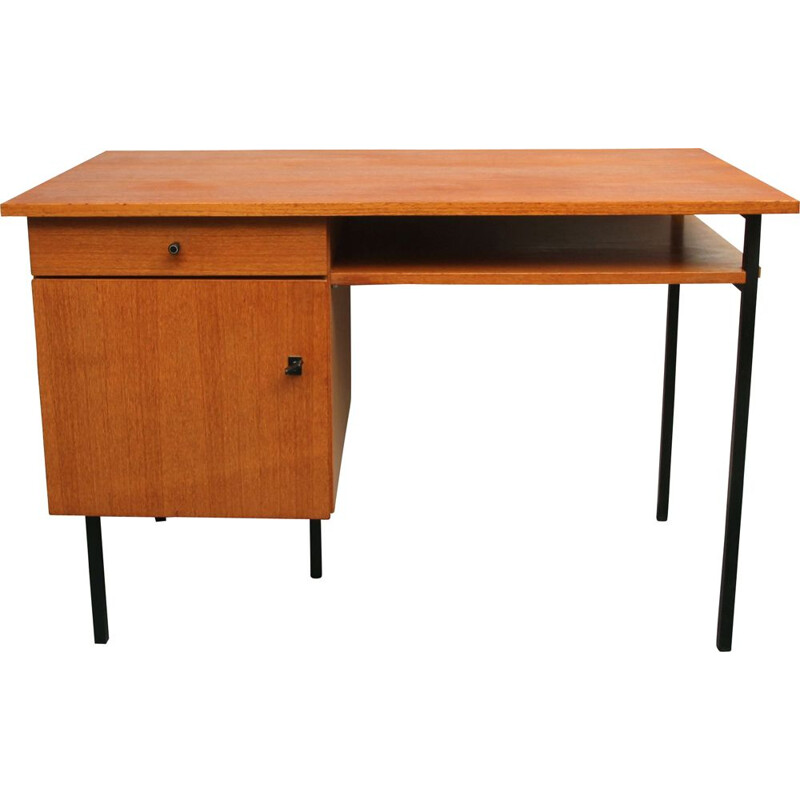 Vintage desk in teak and metal, 1960