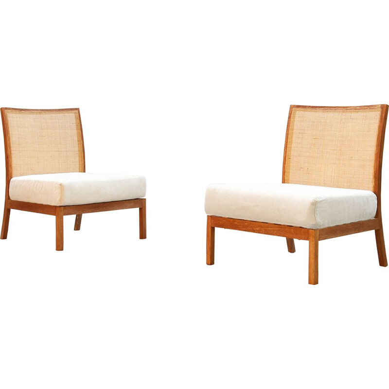 Pair of vintage Danish armchairs, 1980