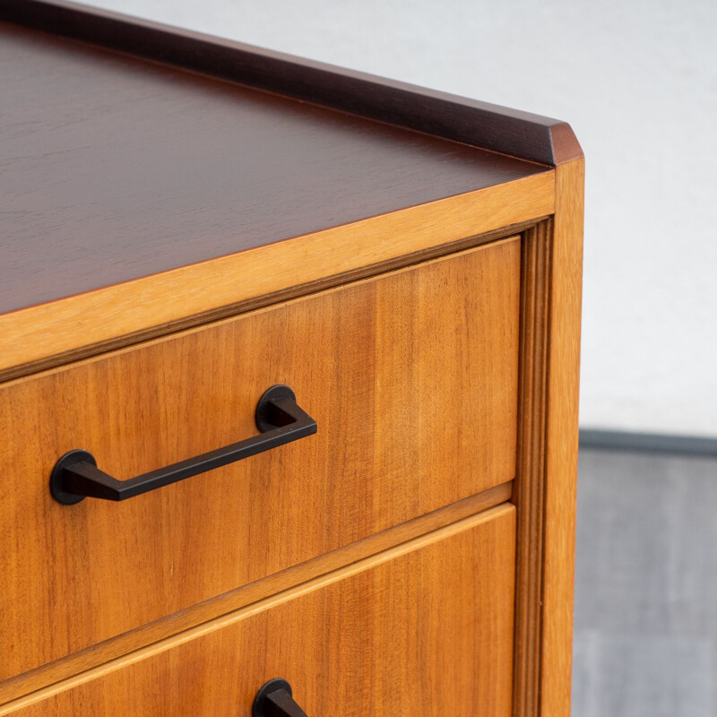 Vintage walnut desk, 1950s