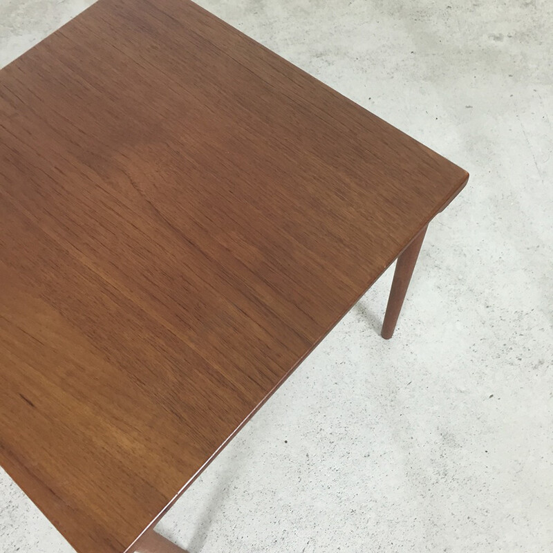 Scandinavian vintage France & Son side table in teak - 1960s