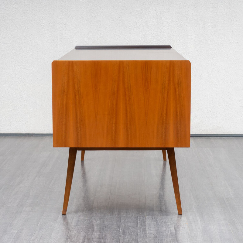 Vintage walnut desk, 1950s