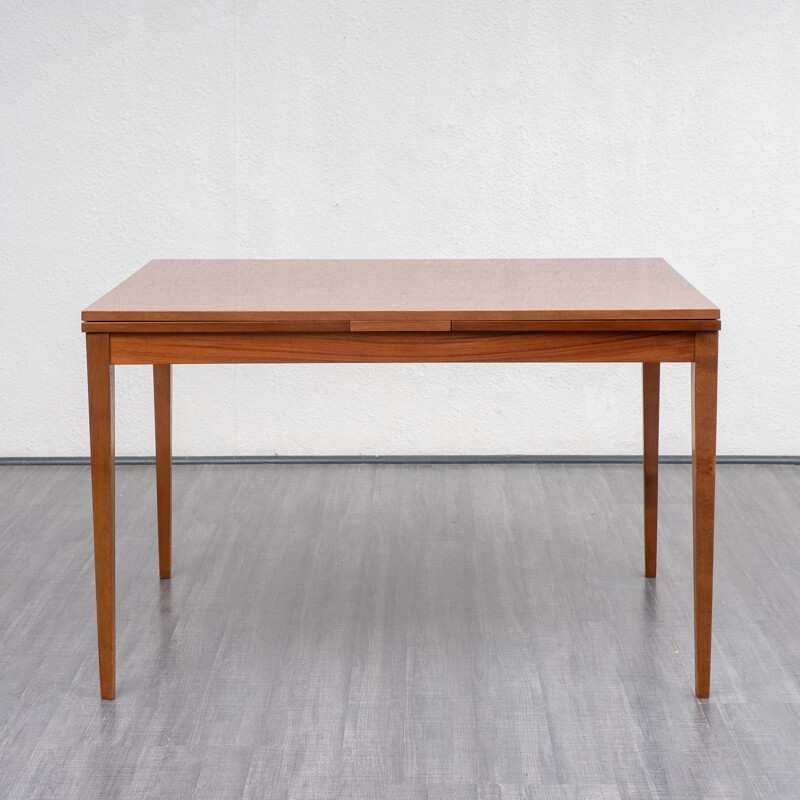 Vintage extendible walnut dining table, 1960s