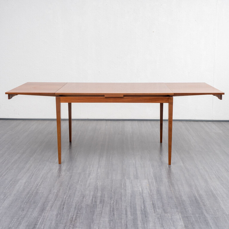 Vintage extendible walnut dining table, 1960s