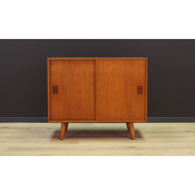 Small vintage sideboard in teak, Denmark, 1960-70s