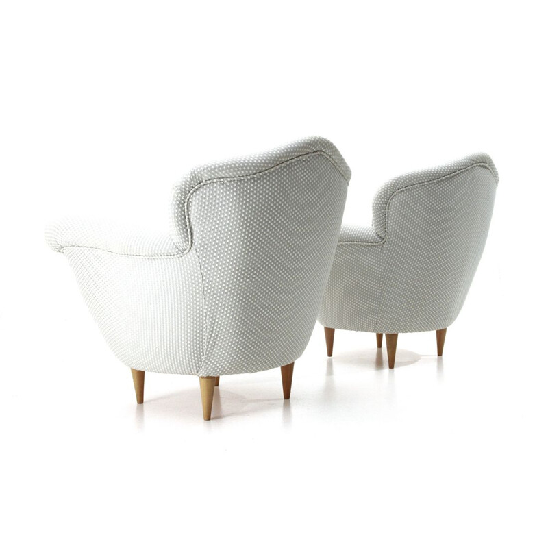 Set of 2 "Adalgisa" vintage armchairs by Ferdinanda Walcher for Walcher, 1950s