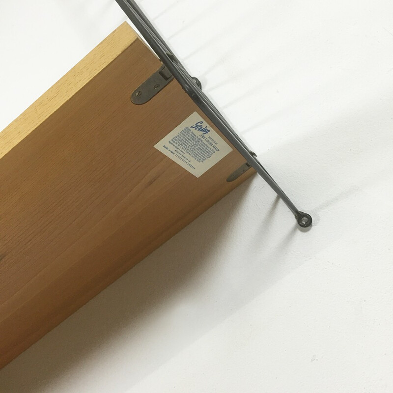 Étagères modulables "String" vintage en bois d'orme et métal, Nisse STRINNING - 1960
