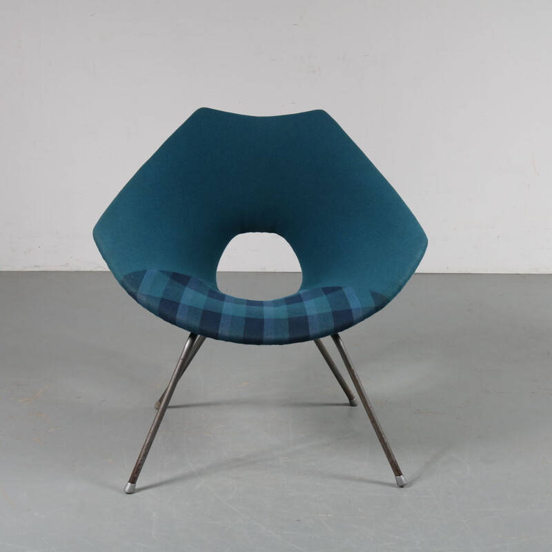 Fauteuil vintage "Easy Chair" par Augusto Bozzi pour Saporiti, Italie, 1950