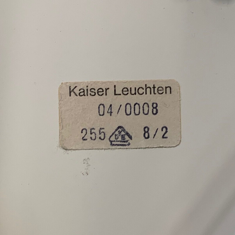 Vintage glazen plafondlamp van Kaiser Leuchten, 1960