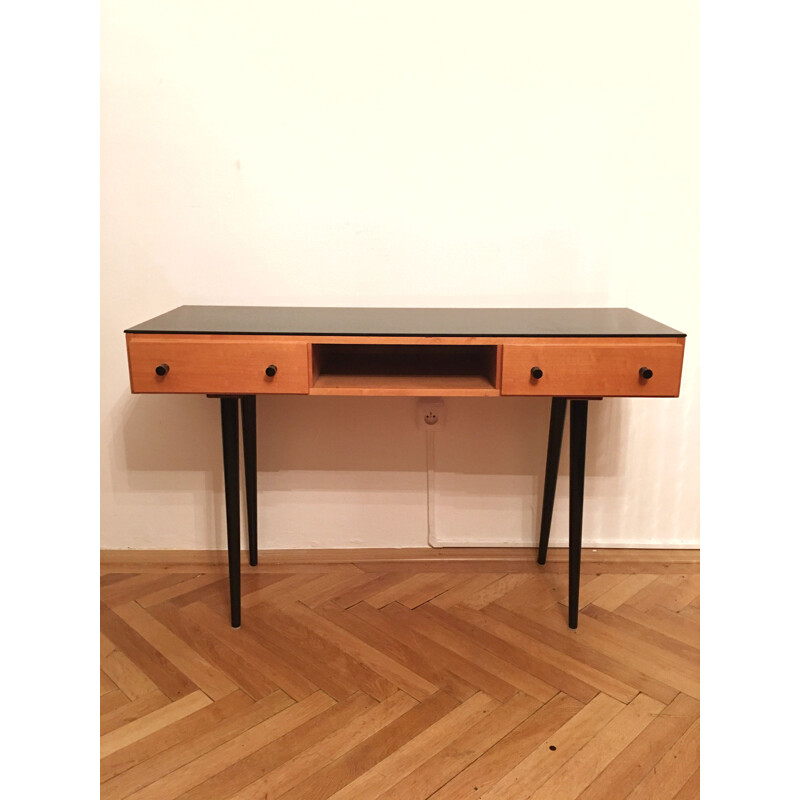 Vintage bureau of kaptafel van Mojmir Pozar voor UP Zavody