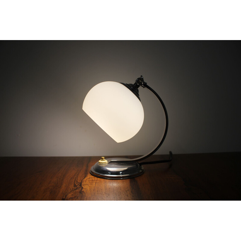 Vintage small table lamp, Czechoslovakia, 1930s