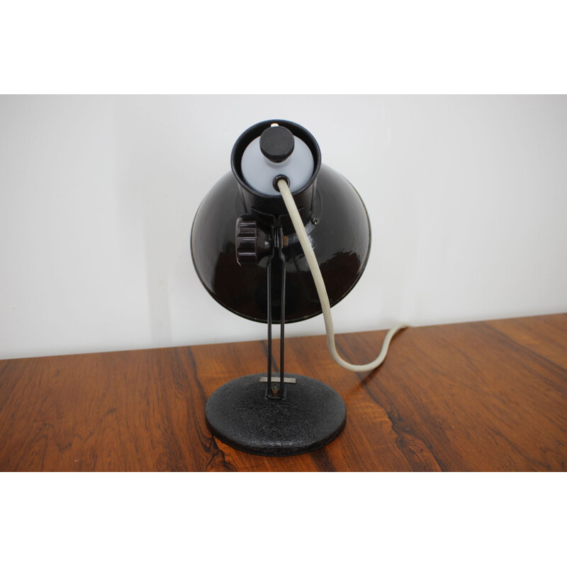 Vintage black table lamp, 1970s
