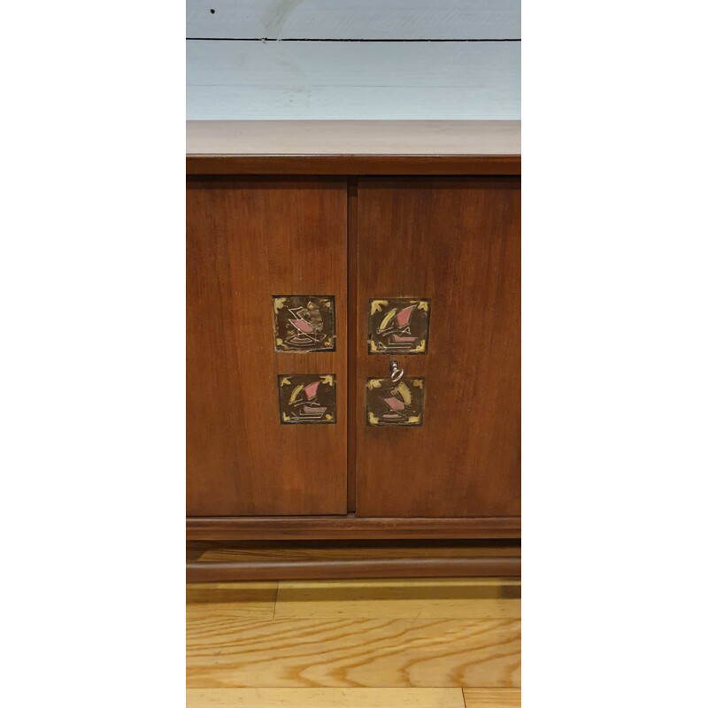 Vintage teak sideboard, Louis van Teeffelen, Netherlands, 1960s