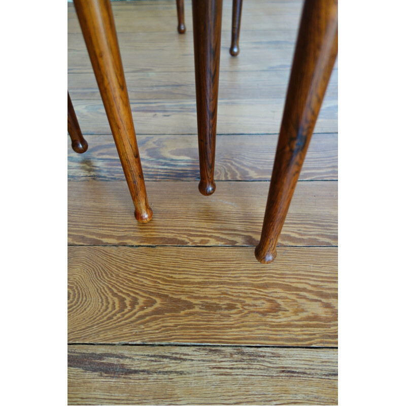 Vintage nesting tables by Mobelintarsia in rosewood, 1960