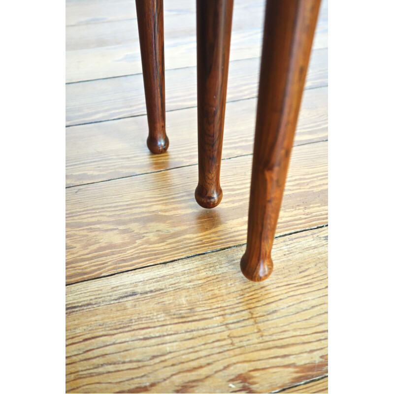 Vintage nesting tables by Mobelintarsia in rosewood, 1960