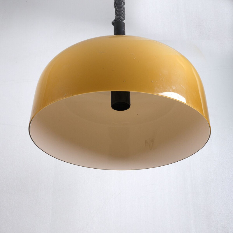 Vintage orange hanging lamp by Harvey Guzzini, 1960s