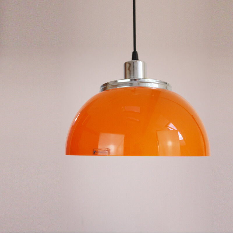 Vintage hanging lamp "Faro" by Guzzini for Meblo