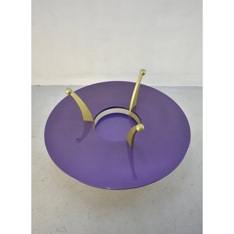 Vintage coffee table "orchid" by Massimo Morozzi for Archizoom, Italy 1980