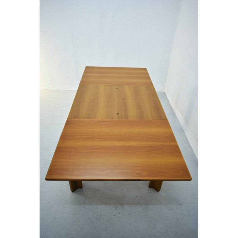 Vintage dining table "Mou" model by Tobia and Afra Scarpa for Molteni, Italy, 1970s