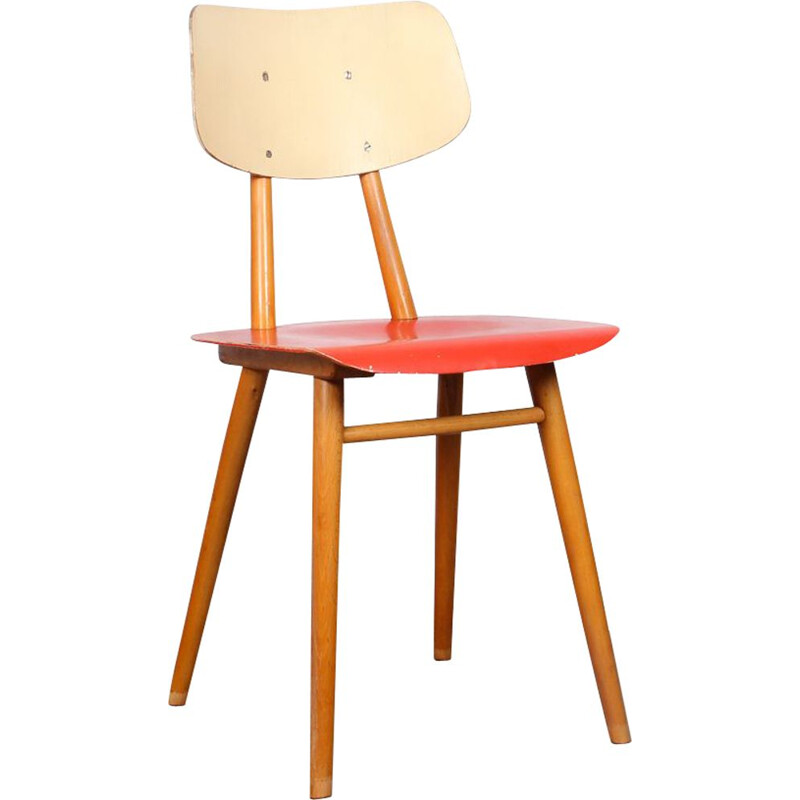 Vintage Czech chair for Ton, 1960