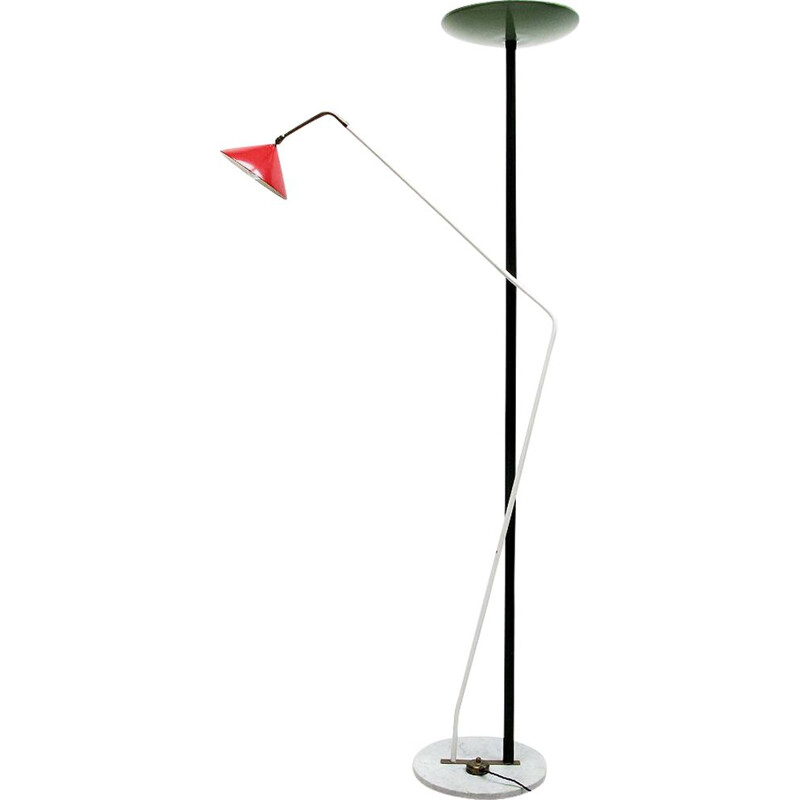 Vintage floor lamp with double floor, Italy 1950