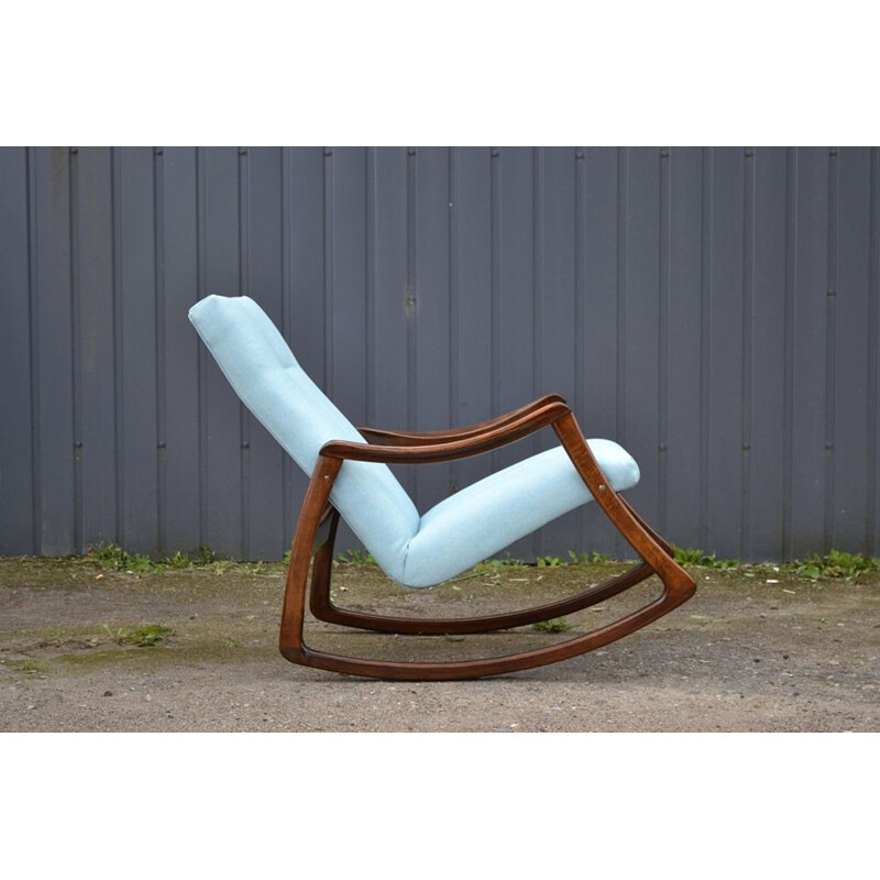 Chaise à bascule vintage de TON, 1960