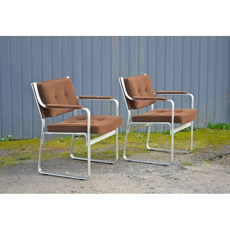 Set of 2 vintage "Mondo" armchairs by Karl-Erik Ekselius for JOC Vetlanda, 1960s