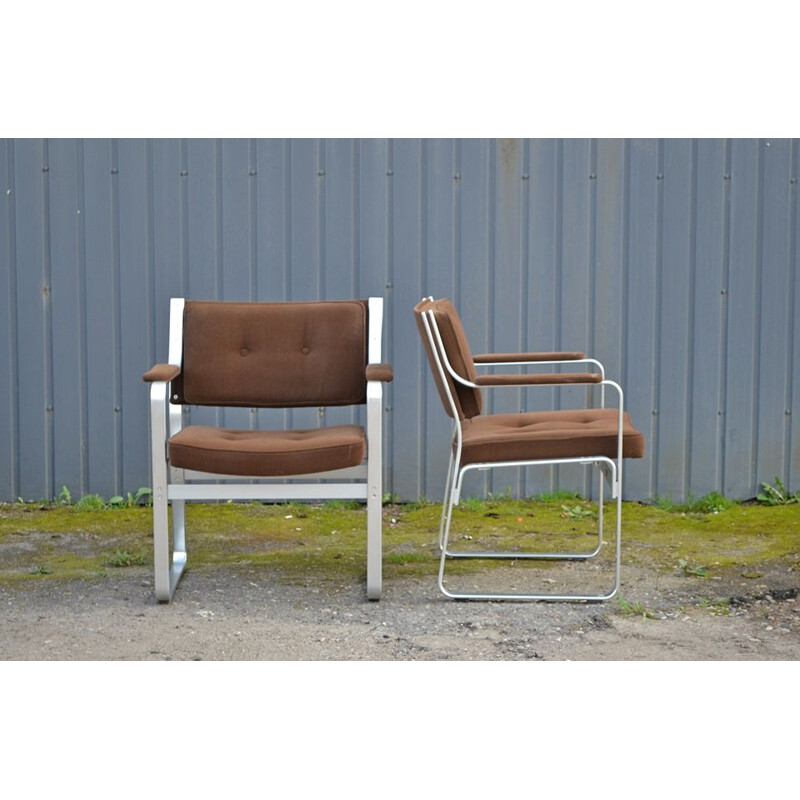 Set of 2 vintage "Mondo" armchairs by Karl-Erik Ekselius for JOC Vetlanda, 1960s