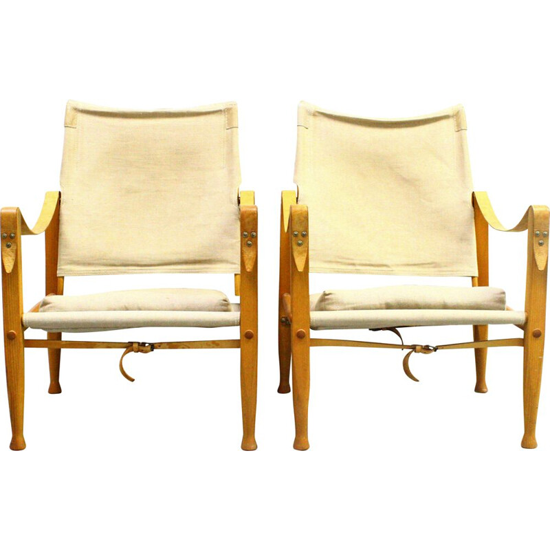  Pair of vintage armchairs by Kaare KLint for Carl Hansen & Son