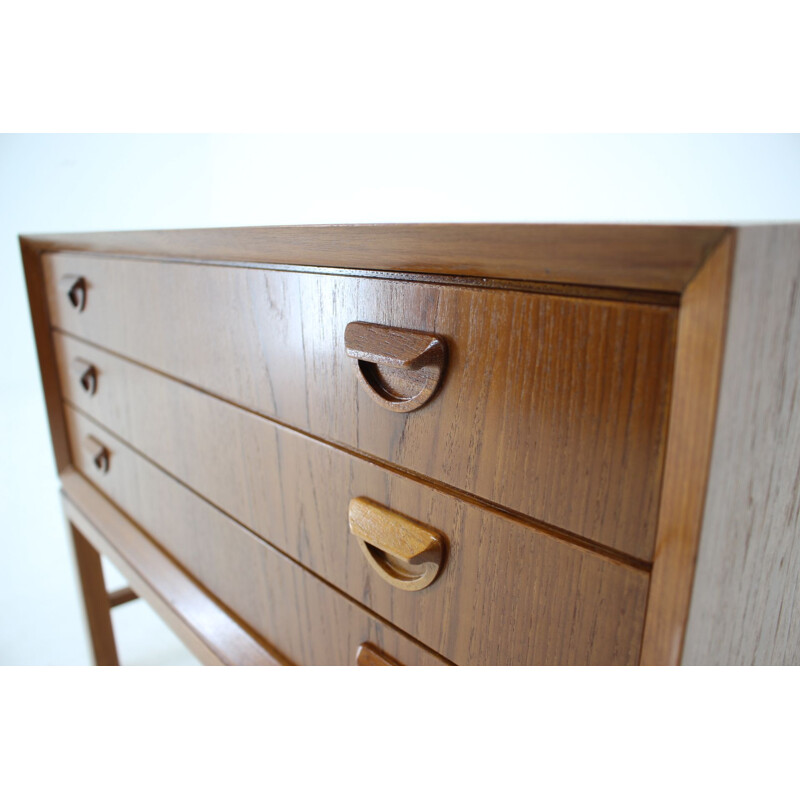 Vintage teak chest of drawers, Denmark, 1960s