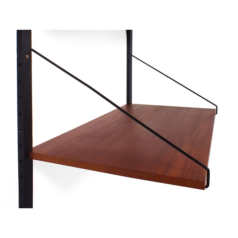 Vintage teak shelves system by Cadovius, 1940s