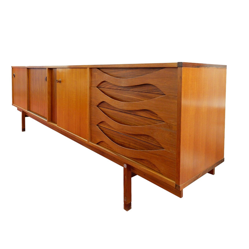 Vintage wooden sideboard, Italy, 1970s