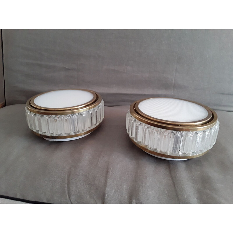 Set of 2 vintage wall lights by Perzel