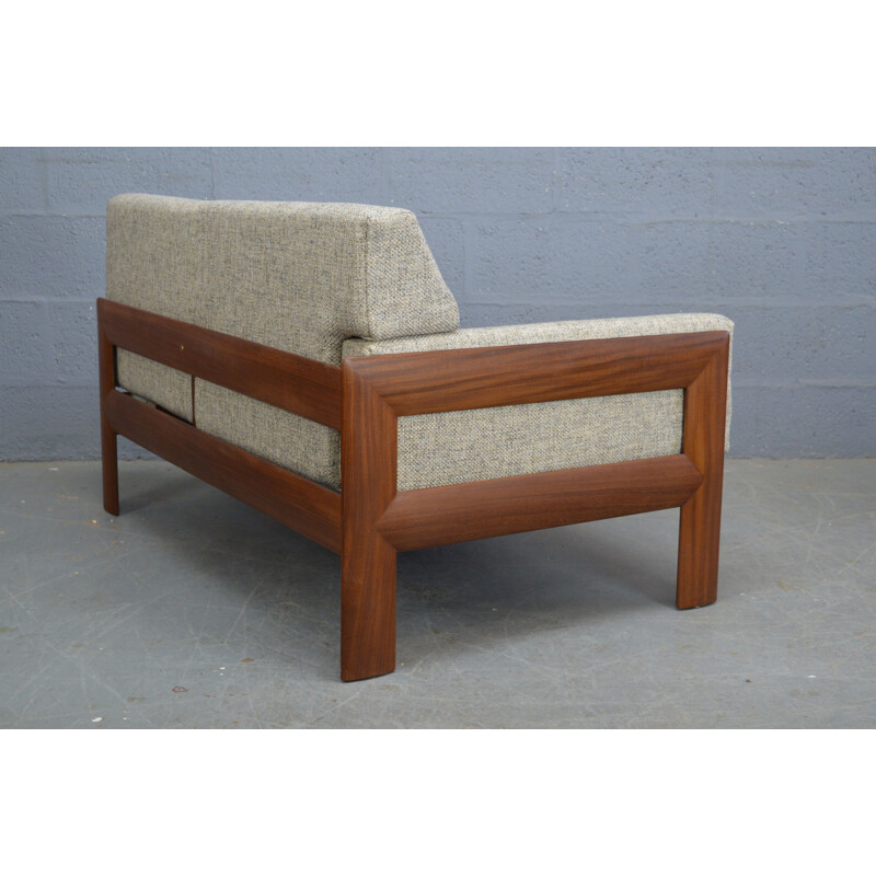 Vintage lounge set in teak and fabric, 1960s