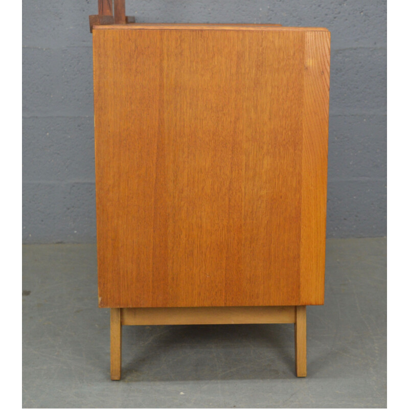 Vintage oak dressing table with mirror by Meredew, 1960s