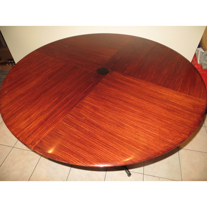 Vintage T41 rosewood and mahogany dining table by Osvaldo Borsani, 1957s