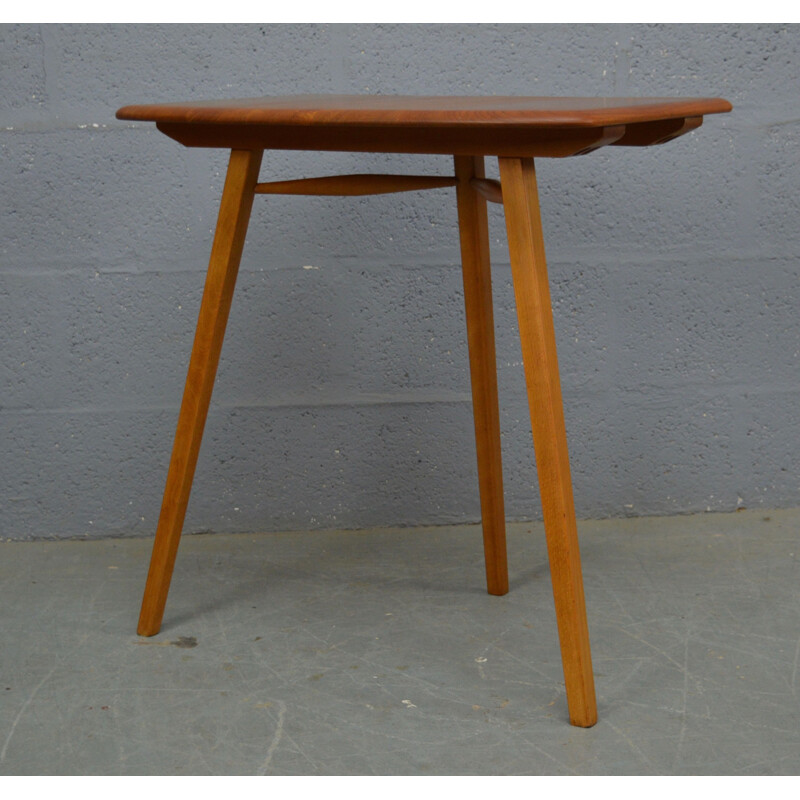 Vintage dining table with side tables in beech and elm by Ercol